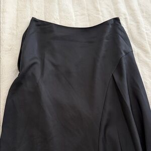 Nordstrom Classic Asymmetric Black A-Line Skirt